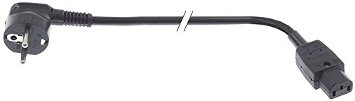 Kaltgeräte-Zuleitung H03RN-F 3G1.5mm² 3-polig Kabel 3,0m Querschnitt 3x1,5mm² 10A 2-polig + Erdung Isolierung PVC H05VVF P+N+PE von Gastroteileshop