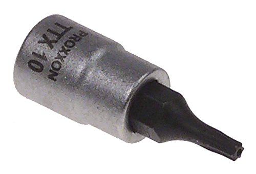 PROXXON Torx-Einsatz mit Bohrung 1/4' Größe TX10 von Gastroteileshop