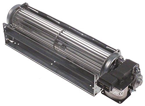 Querstromlüfter TFR 45 25W Walze ø 45x240mm Motor rechts 230V 50Hz Anschluss F6,3 universal Lager Silikon rechts -30 bis +100°C Querstromlüfter TFR 45 25W Walze ø 45x240mm Motor rechts 230V 50Hz Anschluss F6,3 universal Lager Silikon rechts -30 bis +100°C von Gastroteileshop