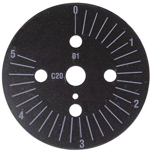 Skalenscheibe ø 60mm Einteilung 5min Nein Drehwinkel 0-290 ° von Gastroteileshop