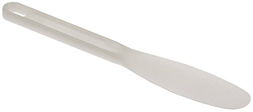 Spachtel mit Schlitzen weiß Kunststoff von Gastroteileshop