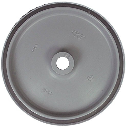 Gastroteileshop Industrieller Rollen, 32mm Breite, 125mm Durchmesser, Polyamid, Tragfähigkeit 90kg, Teller, Gleitlager von Gastroteileshop