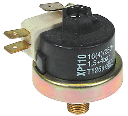 Whirlpool Pressostat für Espressomaschine 1,5-4,0bar 250V ø 38mm Anschluss 1/8' Druckanschluss vertikal 3bar 1/8' 16A 125°C von Gastroteileshop