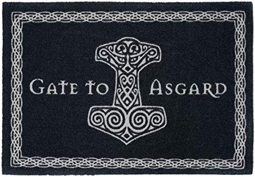 Gate To Asgard Fußmatte schwarz/weiß von Gate To Asgard