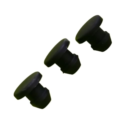 GaterTOOL 10 Stück/Set Schwarz 4,5 mm bis 50,6 mm Silikonkautschuk-Lochkappen T-Typ-Steckerabdeckung Snap-on-Dichtung Endkappen-Dichtungsstopfen (Color : 10pcs, Size : 6mm) von ZOUXO