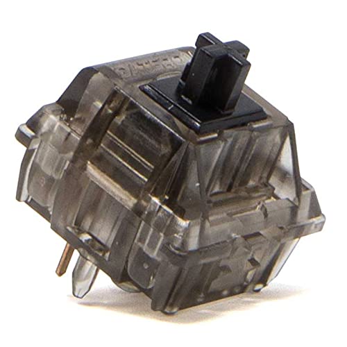 GATERON Ink V2 Black Switches 5 Pins RGB Smokey Gehäuse für mechanische MX-Tastatur (35 Stück, Silient Black) von Gateron