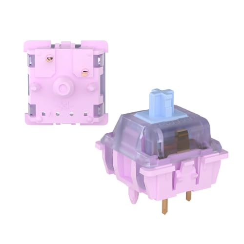 Gateron Unicorn Keyboard Switches, Linear RGB LED 5 Pin Factory Pre-lubed 50gf Key Switches for MX Mechanical Keyboard(105PCS) von Gateron