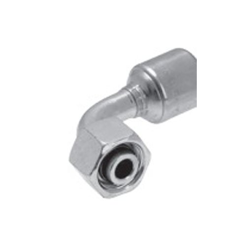 Gates Fluid Power 7100-19958-5 Schlauchgarnitur, 10G20FDHORX90 Mega Crimpp Din 24 Grad Konus mit O-Ring, Heavy Series 90 Grad Swept Bogen weiblich von Gates Fluid Power