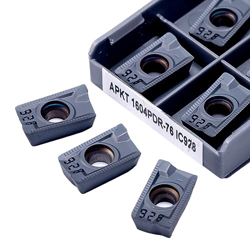 10 Teile/schachtel APKT1003 APMT1135 APKT1604 ADKT1505 PDER 76 IC928 Hartmetall Einsätze Drehmaschine Cutter Drehen Werkzeug CNC Maschine Schneiden Werkzeuge Wolfram (Size : APKT1003 PDR IC908) von GatherTOOL
