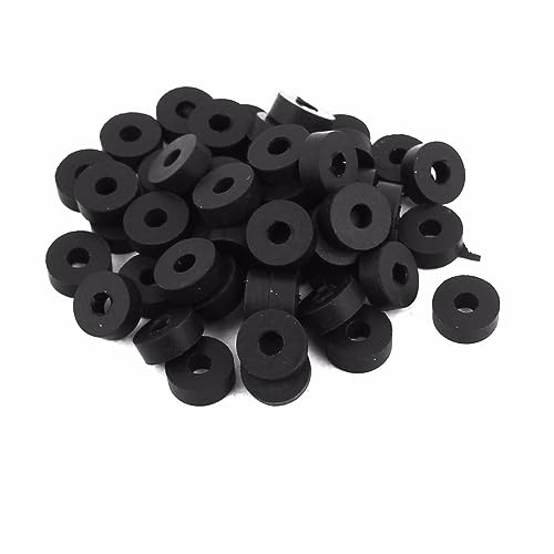 50 Teile/satz OD 11mm 13mm 16mm Schwarz O-Ring Schlauch Dichtung Flache Gummi Unterlegscheibe Lot for wasserhahn Tülle (Size : 4 x 13 x 3MM) von GatherTOOL