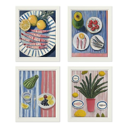 Gatheroad Set mit 4 Stück Matisse-Stil, Zitronen-Wandkunst, 20,3 x 25,4 cm, ungerahmt, bunte abstrakte Zitronenfrucht-Poster, ideal für Esszimmer und Küche, Heim- und Wohnungswandkunst Gatheroad Set mit 4 Stück Matisse-Stil, Zitronen-Wandkunst, 20,3 x 25,4 cm, ungerahmt, bunte abstrakte Zitronenfrucht-Poster, ideal für Esszimmer und Küche, Heim- und Wohnungswandkunst von Gatheroad