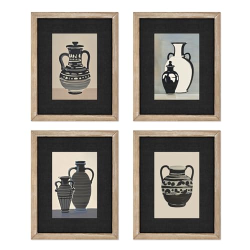 Gatheroad Set mit 4 schwarzen und weißen Vasen, Wandkunst, ungerahmt, Papierdrucke, dunkler akademischer Stil, Poster für Ess- und Küchendekoration, ideales christliches Geschenk für Frauen Gatheroad Set mit 4 schwarzen und weißen Vasen, Wandkunst, ungerahmt, Papierdrucke, dunkler akademischer Stil, Poster für Ess- und Küchendekoration, ideales christliches Geschenk für Frauen von Gatheroad