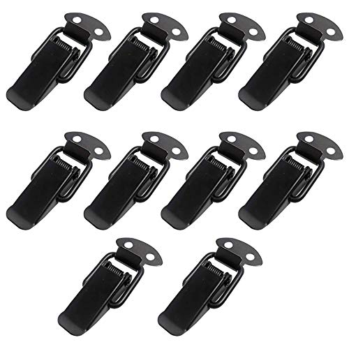 Gativs 10 Stück Klappverschluss Schublade Verschluss Spannverschluss Kappenschloss Hebelverschluss Schnappverschluss Kniehebelspanner Edelstahl für Box Toolbox Schublade Schrank von Gativs