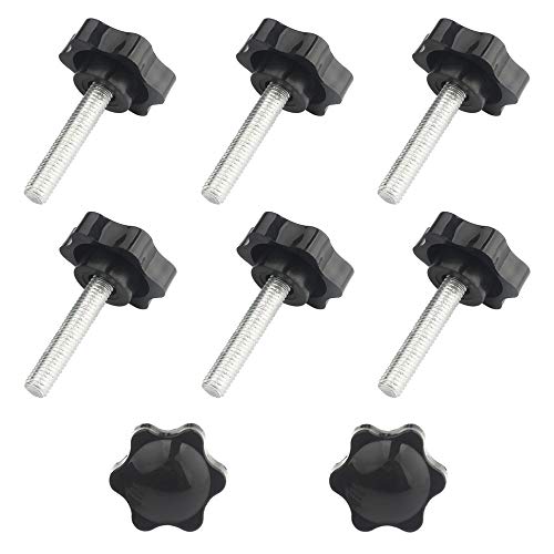 Gativs 8 Stücke Sterngriff Sternschraube Rändelschraube Klemmschraube Klemmknopf Schwarz Sternkopfschraube Sterngriffschraube Griffmuttern Sternmutter Sterngriffmutter M8x40mm Gativs 8 Stücke Sterngriff Sternschraube Rändelschraube Klemmschraube Klemmknopf Schwarz Sternkopfschraube Sterngriffschraube Griffmuttern Sternmutter Sterngriffmutter M8x40mm von Gativs