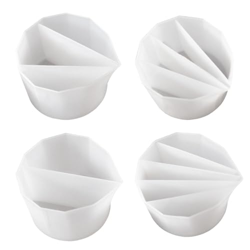 Gativs Acryl Pour Cup 4 Stück Epoxidharz Zubehör Set Pouring Becher Fächer Geteilter Becher Silikon Pouring Zubehör Geteilter Becher Pouring 2/3/4/5 Geteilte Tasse zum Mischen Farbe DIY Set Gativs Acryl Pour Cup 4 Stück Epoxidharz Zubehör Set Pouring Becher Fächer Geteilter Becher Silikon Pouring Zubehör Geteilter Becher Pouring 2/3/4/5 Geteilte Tasse zum Mischen Farbe DIY Set von Gativs