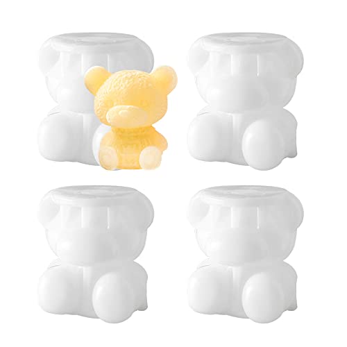 Gativs Eiswürfelformen Bär Silikonform 4 Stück Eiswürfelform Geeignet Eiswürfelform aus Silikon Bärenform 3D-Bär-Form Silikon Kuchen Tierform Kleine Bären Kuchen Silikonform für Gekühlte Getränke Gativs Eiswürfelformen Bär Silikonform 4 Stück Eiswürfelform Geeignet Eiswürfelform aus Silikon Bärenform 3D-Bär-Form Silikon Kuchen Tierform Kleine Bären Kuchen Silikonform für Gekühlte Getränke von Gativs
