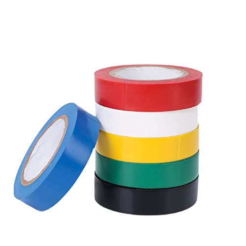 Gativs Isolierband Farbig Set 6 Stück Farbiges Klebeband Isolierband Wasserdicht Elektrisches Isolierband PVC Isolierbänder Wasserdichtes Klebeband Elektriker Klebeband Farbigen Gativs Isolierband Farbig Set 6 Stück Farbiges Klebeband Isolierband Wasserdicht Elektrisches Isolierband PVC Isolierbänder Wasserdichtes Klebeband Elektriker Klebeband Farbigen von Gativs