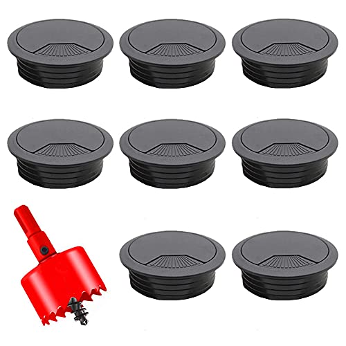 Gativs Kabeldurchführung Schreibtisch 8 Stück Tischdurchführung 60mm Schreibtisch Lochabdeckung Kabelloch für Schreibtisch mit Lochsäge für Tisch Büro Arbeitsplatten Gativs Kabeldurchführung Schreibtisch 8 Stück Tischdurchführung 60mm Schreibtisch Lochabdeckung Kabelloch für Schreibtisch mit Lochsäge für Tisch Büro Arbeitsplatten von Gativs
