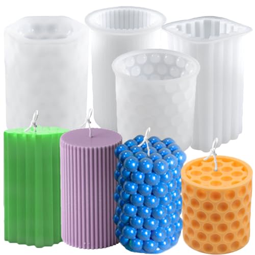 Gativs Kerzenform Silikon 4 Stück Kerzengiessform Kerzenformen Zum Gießen Set 3D Silikonform Zylinder Kerzen-Gießform Kerzenformen Zum Gießen Kerzen für Kerzenherstellung Handwerk Ornamente Gativs Kerzenform Silikon 4 Stück Kerzengiessform Kerzenformen Zum Gießen Set 3D Silikonform Zylinder Kerzen-Gießform Kerzenformen Zum Gießen Kerzen für Kerzenherstellung Handwerk Ornamente von Gativs