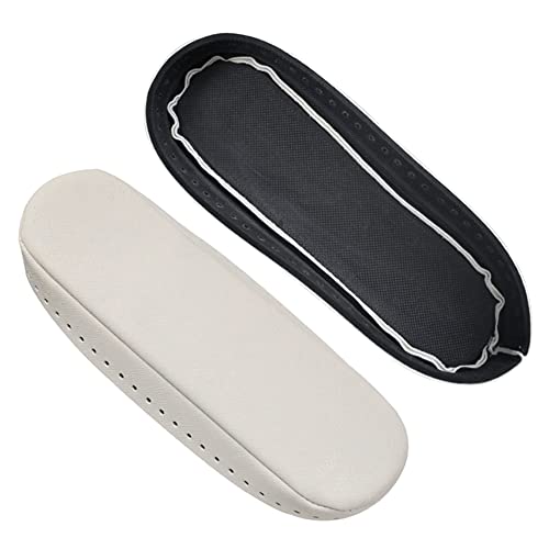 Gativs PU-Leder-Taschenboden 2 Stück Taschenboden zum Häkeln 3D-Strick-Häkel-Taschen-Former-Pad Kunstleder Boden Tasche Häkeln Strickbeutel Boden Boot-Form Taschen-Einsatz-Kissenbasis Schwarz/Beig von Gativs