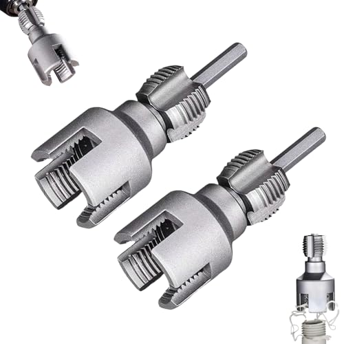 Gativs Rohrgewindeschneider Set für Innen und Außengewinde, 2 in 1 Innen Außenrohrgewindewerkzeug, Wasserrohr Innengewinde Öffner, 1/2" Gewindeschneider 3/4" Gewindebohrer, für PVC PPR Kunststoffrohre von Gativs