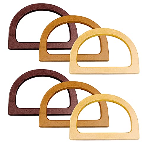 Gativs Taschengriffe Holz 6 Stücke Handtasche Griff Holztasche Griff Ersatz D-Form Holzhandtaschengriff Taschengriffe Handtasche Handtaschengriff Tasche Griff Zubehör Henkel für Taschen Gativs Taschengriffe Holz 6 Stücke Handtasche Griff Holztasche Griff Ersatz D-Form Holzhandtaschengriff Taschengriffe Handtasche Handtaschengriff Tasche Griff Zubehör Henkel für Taschen von Gativs