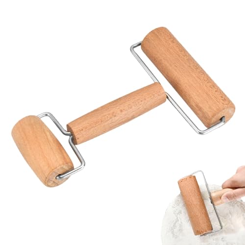 Gativs Teigroller Nudelholz Teigroller Klein Teigausroller Teigroller Holz mit Zwei Rollen Teigroller Holzwaren Pizzaroller Teigroller Doppelseitig für Nudelteig Pizza Kuchen Teigroller Backzubehör Gativs Teigroller Nudelholz Teigroller Klein Teigausroller Teigroller Holz mit Zwei Rollen Teigroller Holzwaren Pizzaroller Teigroller Doppelseitig für Nudelteig Pizza Kuchen Teigroller Backzubehör von Gativs