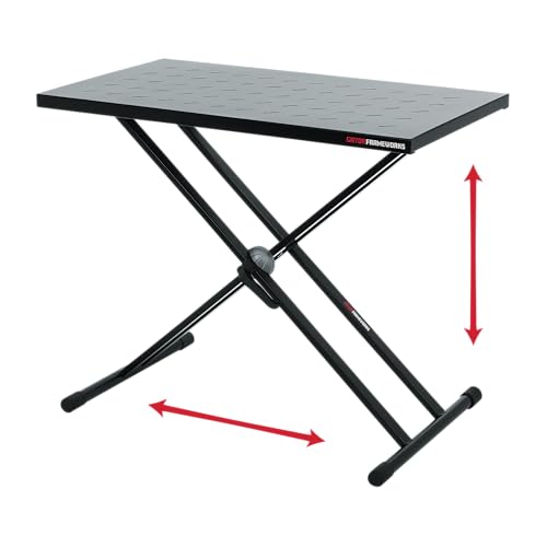 Gator Frameworks Utility Tischplatte mit Doppel-X-Ständer, 81 x 146 cm Oberfläche, Schwarz (GFW-UTL-XSTDTBLTOPSET) von Gator Frameworks