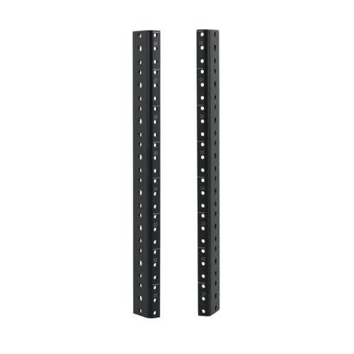 Gator Rackworks GRW-RACKRAIL-08U, Robustes Stahl-Rackschienen-Set, 8 U von Gator
