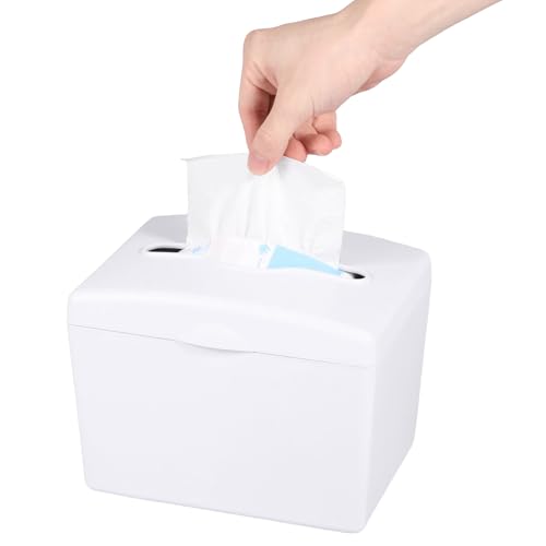 Taschentücher Box Plastik Box für Kosmetiktücher Wasserdicht mit Großer Kapazität Desktop Multifold Serviettenhalterin für Haus Der Heimschule Heimrestaurant von Gatphy