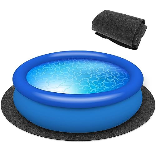 Whirlpool-Badematte, 200 cm, Bodenmatte für Schwimmbad, mit Unterseite aus PVC, rund, rutschfest, faltbar, saugfähig, für Whirlpool, Pool außerhalb des Bodens von Gatphy