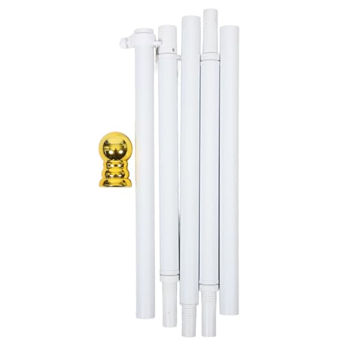 Gatuida 1 Satz Aluminiumlegierung Fahnenmast Stabiler Outdoor Fahnenhalter mit Rotation Windfest und Einfach zu Montieren für und Balkone von Gatuida