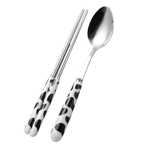 Gatuida 1 Satz Besteckset mit Keramikgriff für Teiliges Set mit Löffel und Essstäbchen für Familienessen und Partys Spülmaschinenfest und Robust Gatuida 1 Satz Besteckset mit Keramikgriff für Teiliges Set mit Löffel und Essstäbchen für Familienessen und Partys Spülmaschinenfest und Robust von Gatuida