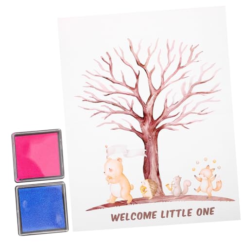 Gatuida 1 Satz Fingerabdruckbaum für Geschlechtsreveals Dekoration für Babyparty mit Poster und Stempelkissen Blau Unvergessliche Party Supplies Gatuida 1 Satz Fingerabdruckbaum für Geschlechtsreveals Dekoration für Babyparty mit Poster und Stempelkissen Blau Unvergessliche Party Supplies von Gatuida
