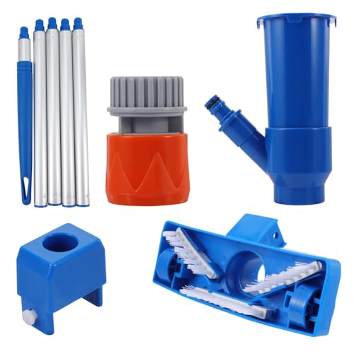 Gatuida 1 Satz Pool Reinigungswerkzeug Kit Vakuum Absorptionsset mit Bodenschrubber für Schwimmbäder Teiche und Springbrunnen Leicht und Tragbar Langlebig Kunststoff Gatuida 1 Satz Pool Reinigungswerkzeug Kit Vakuum Absorptionsset mit Bodenschrubber für Schwimmbäder Teiche und Springbrunnen Leicht und Tragbar Langlebig Kunststoff von Gatuida