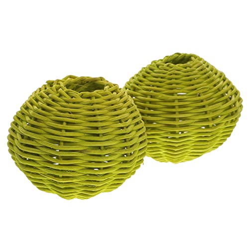 Gatuida 1 Satz Rattan Lampenschirm Vintage Lampenschirm Für Tischlampe Deckenlampe Und Hängelampe Leicht Zu Installieren Für Wohnzimmer Schlafzimmer Und Kinderzimmer 2 Stück von Gatuida