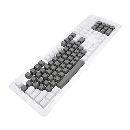 Gatuida 1 Satz Tastenkappe Tastatur-dekor Pudding Keycaps Keyset Weißgraue Tastaturkappen Abdeckkappen Für Computertasten Bunte Tastatur Tastaturkappen Cyan Scheinen Schulmaterial Büro von Gatuida