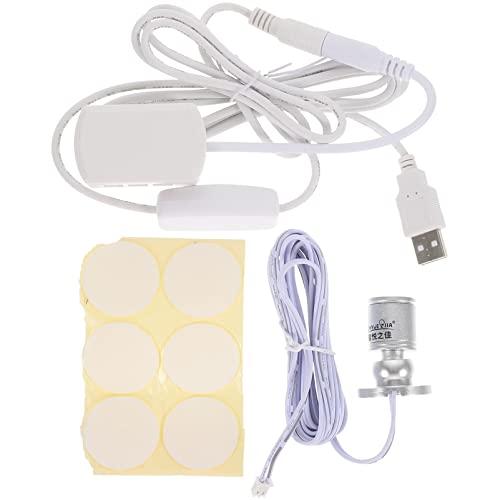 Gatuida 1 Satz USB Deckenstrahler mit Drehung Dimmbarer LED Spot für Schmuckvitrine und Silberne Mini Leuchte Warmes Licht Vielseitig Einsetzbar von Gatuida