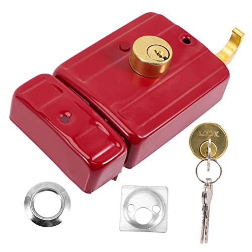 Gatuida 1 Satz Vintage Türschloss für Holztüren Antiker Bolzenriegel mit Einfacher Installation Robust und Tragfähig für Außentüren und Gartenhäuser von Gatuida