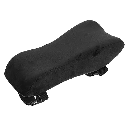 Gatuida 1 Stück Armlehnenpolster für Büro und Gaming Stühle Ellenbogenstützkissen zur Druckentlastung Universelles Memory Schaum Armlehnenpad Schwarz Verbessert die Sitzhaltung und von Gatuida