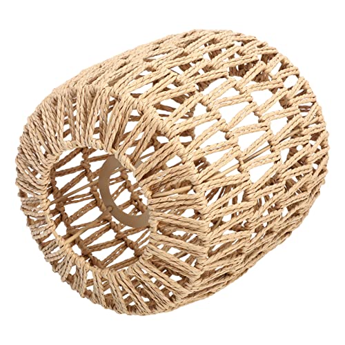 Gatuida 1 Stück Hängeleuchte Lampenschirm Gewebtem Papierseil Eleganter Pendelleuchtenbezug im Boho Stil Handgefertigt für Wohnzimmer Schlafzimmer Restaurant und Hotel von Gatuida