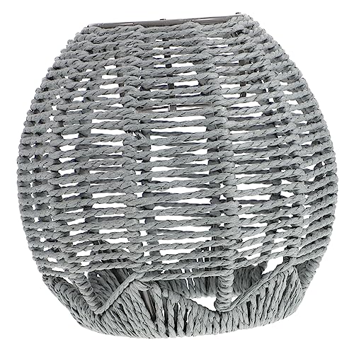 Gatuida 1 Stück Woven Style Lampenschirm Hängelampe Handgefertigter Rattan Lampenschirm für Hotel Restaurant und Zuhause Graue Kleine für Warme Atmosphären und Vielseitige Dekoration Gatuida 1 Stück Woven Style Lampenschirm Hängelampe Handgefertigter Rattan Lampenschirm für Hotel Restaurant und Zuhause Graue Kleine für Warme Atmosphären und Vielseitige Dekoration von Gatuida