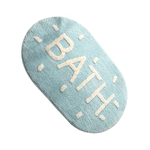 Gatuida 1 Stück rutschfeste Badematte Blau Wasserabsorbierender Badezimmerteppich für Bad Schlafzimmer und Eingangsbereich Maschinenwaschbar und von Gatuida