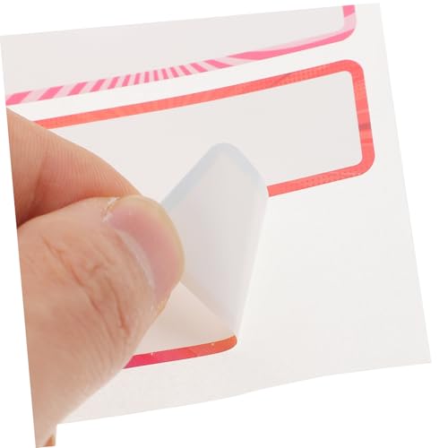 Gatuida 10 Blatt Bunte Selbstklebende Beschreibbare Namensetiketten Wasserfeste Vinyl aufkleber für Trinkflaschen Aktenordner Klassifizierung Einfach Abziehbar Kleberfrei von Gatuida