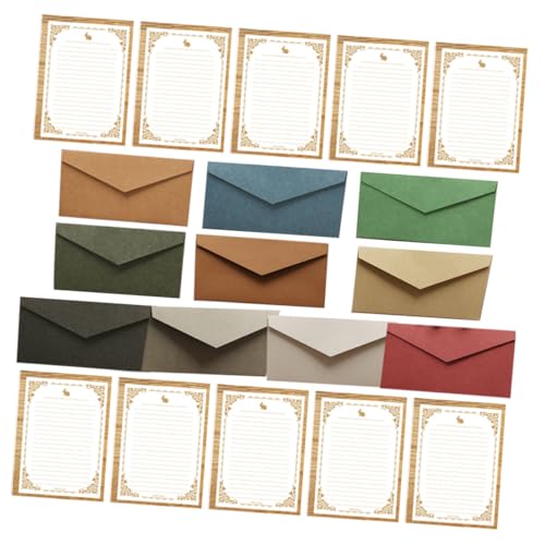Gatuida 10 Sätze Teiliges Bunte Umschläge mit Weißem Schreibpapier Retro Design Briefumschläge für Einladungskarten Grußkarten Hochzeitskarten Langlebiges Papier Vielseitig Einsetzbar Gatuida 10 Sätze Teiliges Bunte Umschläge mit Weißem Schreibpapier Retro Design Briefumschläge für Einladungskarten Grußkarten Hochzeitskarten Langlebiges Papier Vielseitig Einsetzbar von Gatuida