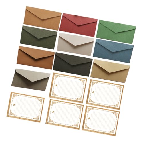 Gatuida 10 Sätze Teiliges Einladungskarten Umschläge mit Schreibpapier Bunte Grußkarten Umschläge Leichte Einladungshüllen für Hochzeit Fest Dankeskarten Briefumschläge Din Kompatibel von Gatuida