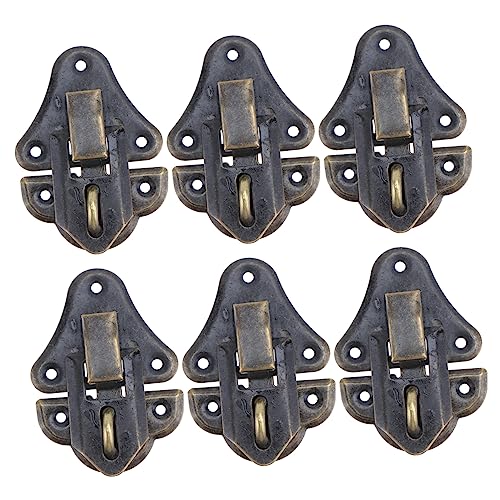 Gatuida 10 Stück Antike Stil Schrank Dekorative Verschlüsse für Schmuckkästen Vintage Bronze Design Hochwertige Metallverschlüsse für Holzkisten und Möbel Gatuida 10 Stück Antike Stil Schrank Dekorative Verschlüsse für Schmuckkästen Vintage Bronze Design Hochwertige Metallverschlüsse für Holzkisten und Möbel von Gatuida