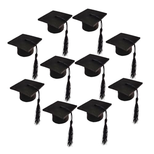 Gatuida 10 Stück Doktorhutdekoration Grad-Cap-Topper Hut Abschlusskappe Mini-Abschlusskappen mit Quasten Mini-Flasche mit Abschlussdeckel Flaschendeckel mit Abschlusskappe Vlies Schwarz Gatuida 10 Stück Doktorhutdekoration Grad-Cap-Topper Hut Abschlusskappe Mini-Abschlusskappen mit Quasten Mini-Flasche mit Abschlussdeckel Flaschendeckel mit Abschlusskappe Vlies Schwarz von Gatuida