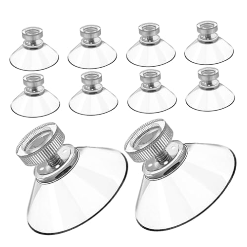 Gatuida 10 Stück Glas Saugnäpfe mit Starkem Halt Wiederverwendbare Saugnapfhalter für Fenster Küche und Bad Installieren Transparente Saugpads ohne Bohren Vielseitige Befestigungslösung von Gatuida