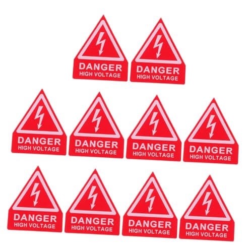 Gatuida 10 Stück Hochspannung Warnaufkleber PVC Selbstklebend Elektrische Gefahrenzeichen für Maschinen und Schalttafeln Langlebig Witterungsbeständig Sicherheitshinweis für Elektriker Gatuida 10 Stück Hochspannung Warnaufkleber PVC Selbstklebend Elektrische Gefahrenzeichen für Maschinen und Schalttafeln Langlebig Witterungsbeständig Sicherheitshinweis für Elektriker von Gatuida